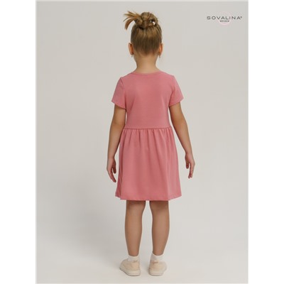 Платье Лето пудра-лав 116/розовый/100% хлопок
