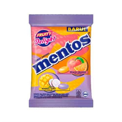 Жевательные конфеты Mentos Peach/Orange & Mango/Taro 121.5гр