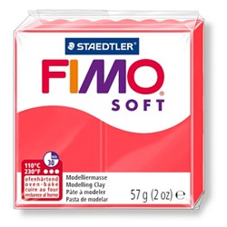 FIMO Soft полимерная глина, запекаемая в печке, уп. 56г цв.фламинго арт.8020-40