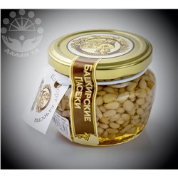 "Горшочек" цветочный мед с кедровым орехом, 180 гр