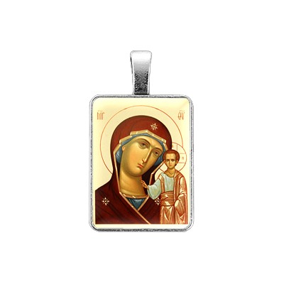 ALE307 Нательная иконка Пресвятая Богородица (Казанская)