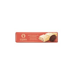 «O'Zera», шоколадный батончик White & Cookies, 45 г (упаковка 30 шт)