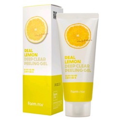 Пилинг-гель с экстрактом лимона FarmStay Real Lemon Deep Clear Peeling Gel 100ml