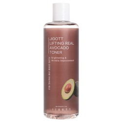 Тонер-лифтинг для лица с авокадо Jigott Lifting Real Avocado Toner, 300 мл