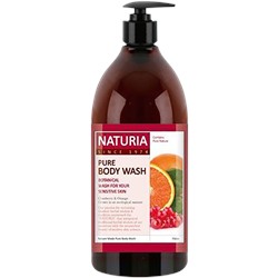 Гель для душа NATURIA с ароматом клюквы и апельсина - Pure Body Wash (Cranberry & Orange), 750 мл