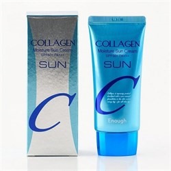 Солнцезащитный крем для лица Enough Collagen moisture sun cream 50ml с коллагеном