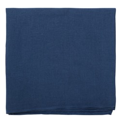 Скатерть из стираного льна синего цвета Essential, размер 170х170 см