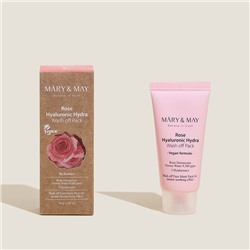 MM Глиняная маска для глубокого увлажнения 30 г мини  Rose Hyaluronic Hydra Clow Wash off Pack