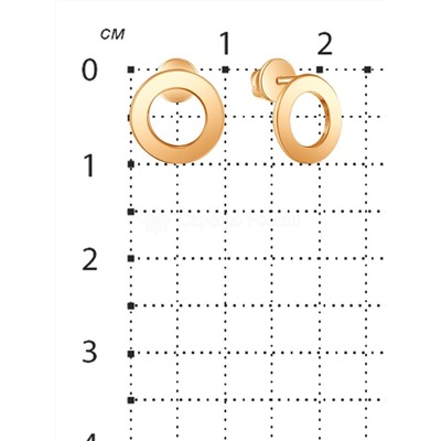 Серьги из золочёного серебра 925 пробы 25032з