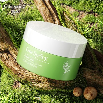 Крем для лица с зеленым чаем One Spring Green Tea Moisturizing Cream, 50 гр.