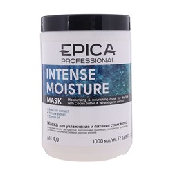 EPICA Intense Moisture / Маска для увлажнения и питания сухих волос с маслом какао и экстрактом зародышей пшеницы, 1000 мл