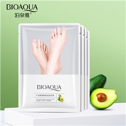 Увлажняющая маска-носочки для ног BIOAQUA с экстрактом авокадо и ниацинамидом