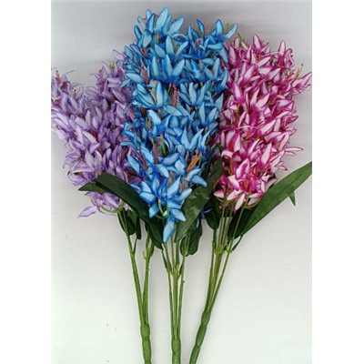 Цветы искусственные декоративные Крокусы 5 веток 65 см