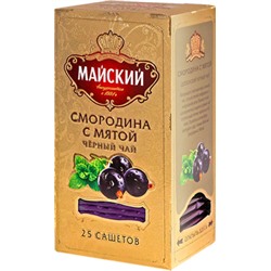 Майский. Смородина с Мятой карт.пачка, 25 пак.