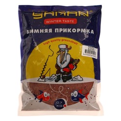 Прикормка Yaman Winter Taste зимняя, мотыль, цвет красный, 700 г