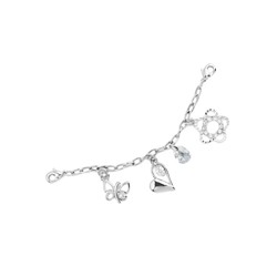 Браслет ELEGANZZA BRSN-014 silver/white rhodium