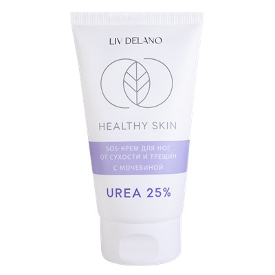 Liv-delano HEALTHY SKIN Крем для ног SOS от сухости и трещин с мочевиной 25% 150г