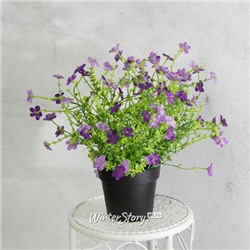 Искусственный цветок в горшке Daisy Purple 28 см (Kaemingk)