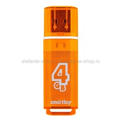 Флеш-накопитель USB 4GB Smart Buy Glossy Orange (UM)