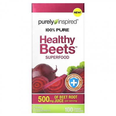 Purely Inspired, Healthy Beets Superfood, 100 растительных капсул