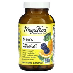 MegaFood, Men's One Daily, ежедневные витамины для мужчин, 90 таблеток