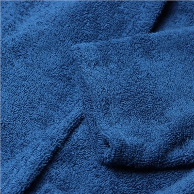 Халат махровый детский "Джентльмен" р. 32 (110-116 см), синий