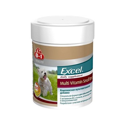 Витамин 8 в 1 Эксель для собак 70 таблеток мелкой породы, мультивитамин, 109372