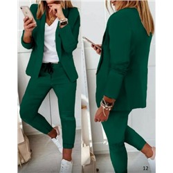 Костюм барби пиджак и брюки зеленый M105