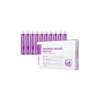 Филлер для волос Farmstay Dermacube Panthenol Healing Hair Filler 10шт*13мл с пантенолом