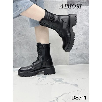 Женские ботинки ОСЕНЬ D8711 черные