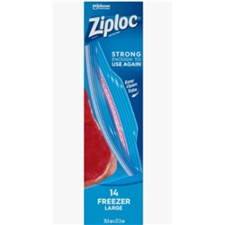 ZIPLOC зиппакеты д/хранения и замораживания 3,8л (14шт)