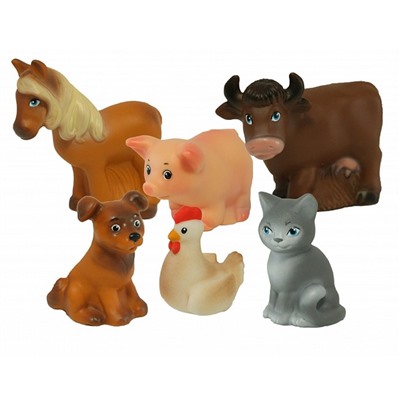 Набор резиновых игрушек Домашние животные  в Самаре