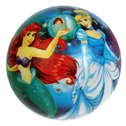 Играем вместе. Мяч "Принцессы" ПВХ 23 см полноцвет, в сетке арт.FD-9(NPRS)-2