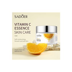 SADOER Омолаживающий и осветляющий кожу лица крем с витамином С, 50гр