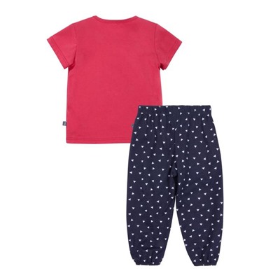 Комплект для мальчика: футболка и брюки «Солнышко», рост 80 см, цвет красно-синий