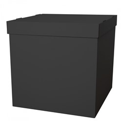 Коробка для воздушных шаров, Черная 60*60*60 см