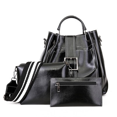 Комплект сумок из 3 предметов, арт А13, цвет:черный ОЦ