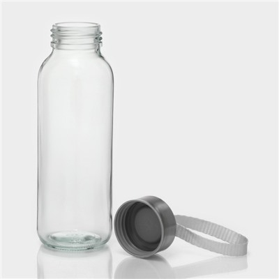 Бутылка для воды стеклянная в чехле «Банни», 300 мл, h=17 см