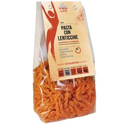 Pasta la Bella forFIT Птитим из красной чечевицы, 400 г