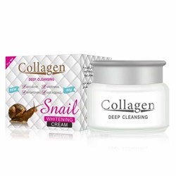 Крем для лица Collagen Deep Cleansing Snail Whitening Коллагеновый с экстрактом улитки 80g