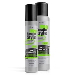 Keratin Pro Style Лак для волос Безупречный Объем и фиксация экстрасильная фиксация 500 мл