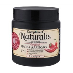 Compliment Naturalis Маска для волос с перцем 3в1 против выпадения стимулирование роста укрепление волос 500 мл