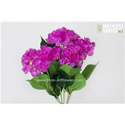 Гортензия куст (5 соцветий) - 11 расцветок - фуксия