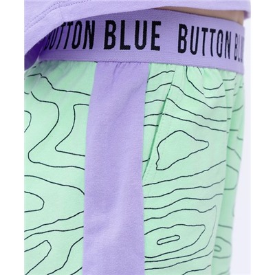 Шорты мятные Button Blue