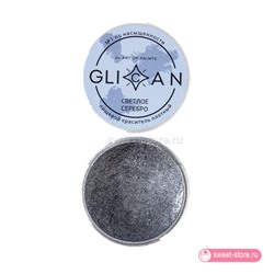 Блеск пищевой плотный GLICAN "Настоящее серебро", 10 гр