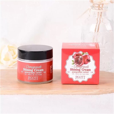 Крем-антистресс для яркости кожи с экстрактом граната JIGOTT Pomegranate Shining Cream, 70мл