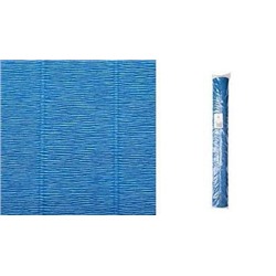 Цветная гофрированная бумага 957 синий 50см*2,5м 140гр