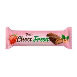 Вафли Choco Fresa с нач. со вкусом клубники и арахисом 50гр