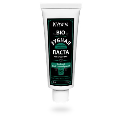 Зубная паста «Hard mint & black charcoal & papain»