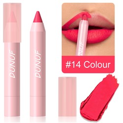 Матовая помада-карандаш DUNUF matte lipstick crayon 14
